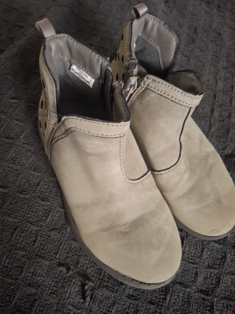 OshKosh B'gosh Kids Tan Suede Ankle Boots
